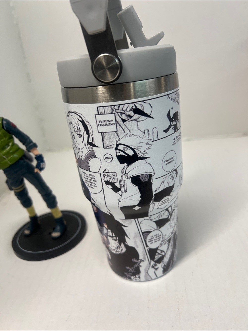 Stanley Anime Graphic Tumbler – White, Orange, Green - Picture 3 of 10